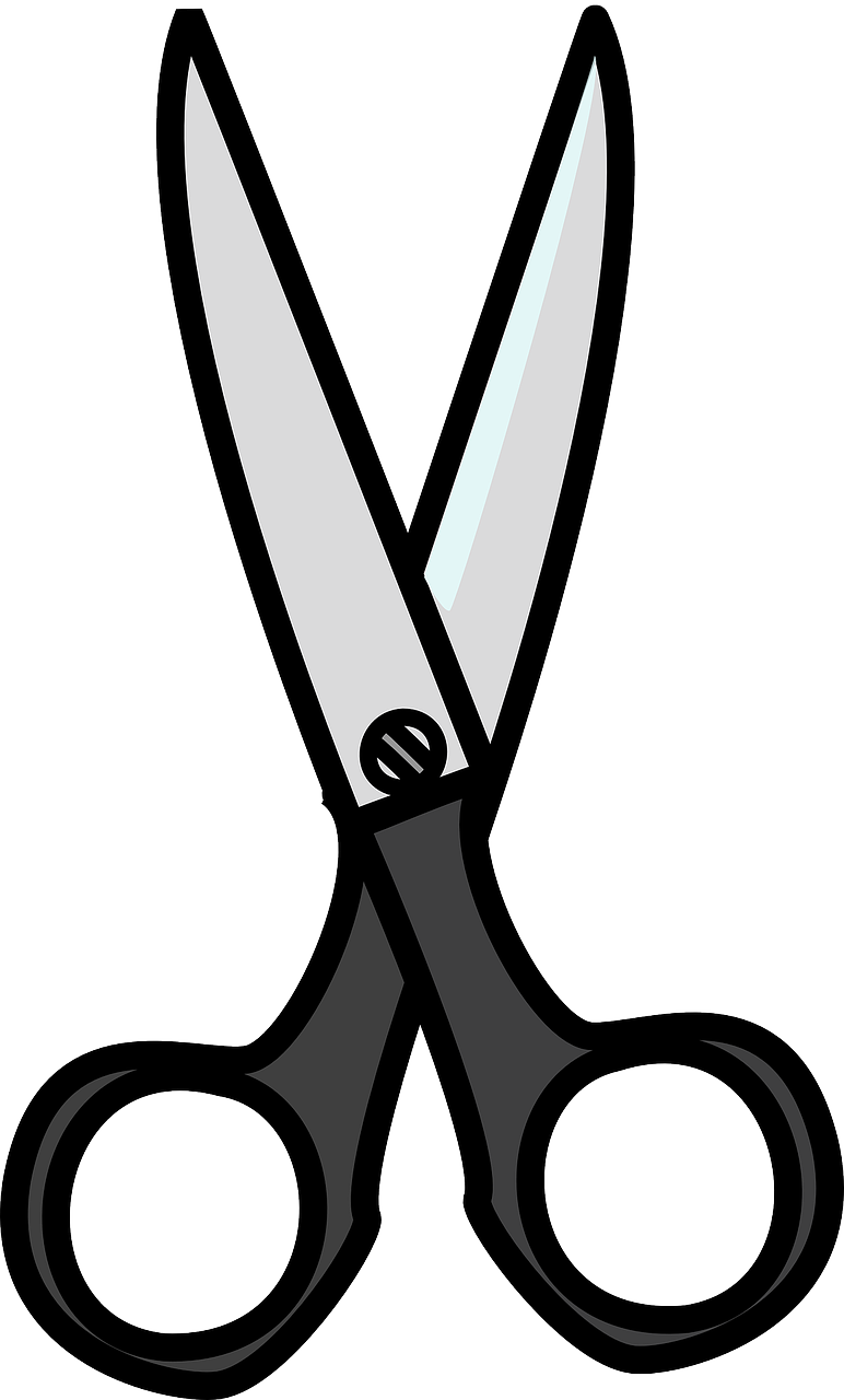 scissors cutting isolated free photo