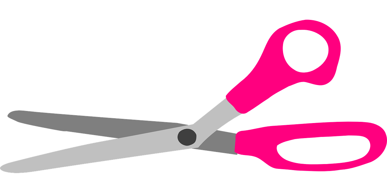 scissors pink sharp free photo