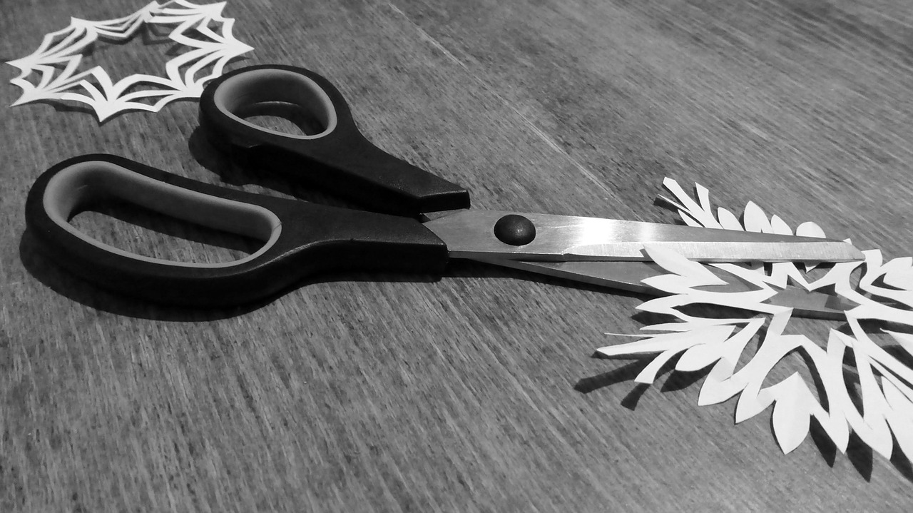 scissors cut paper free photo