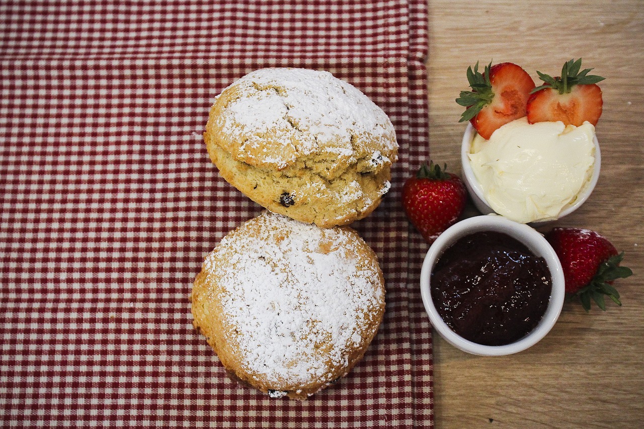 scones afternoon tea cream tea free photo