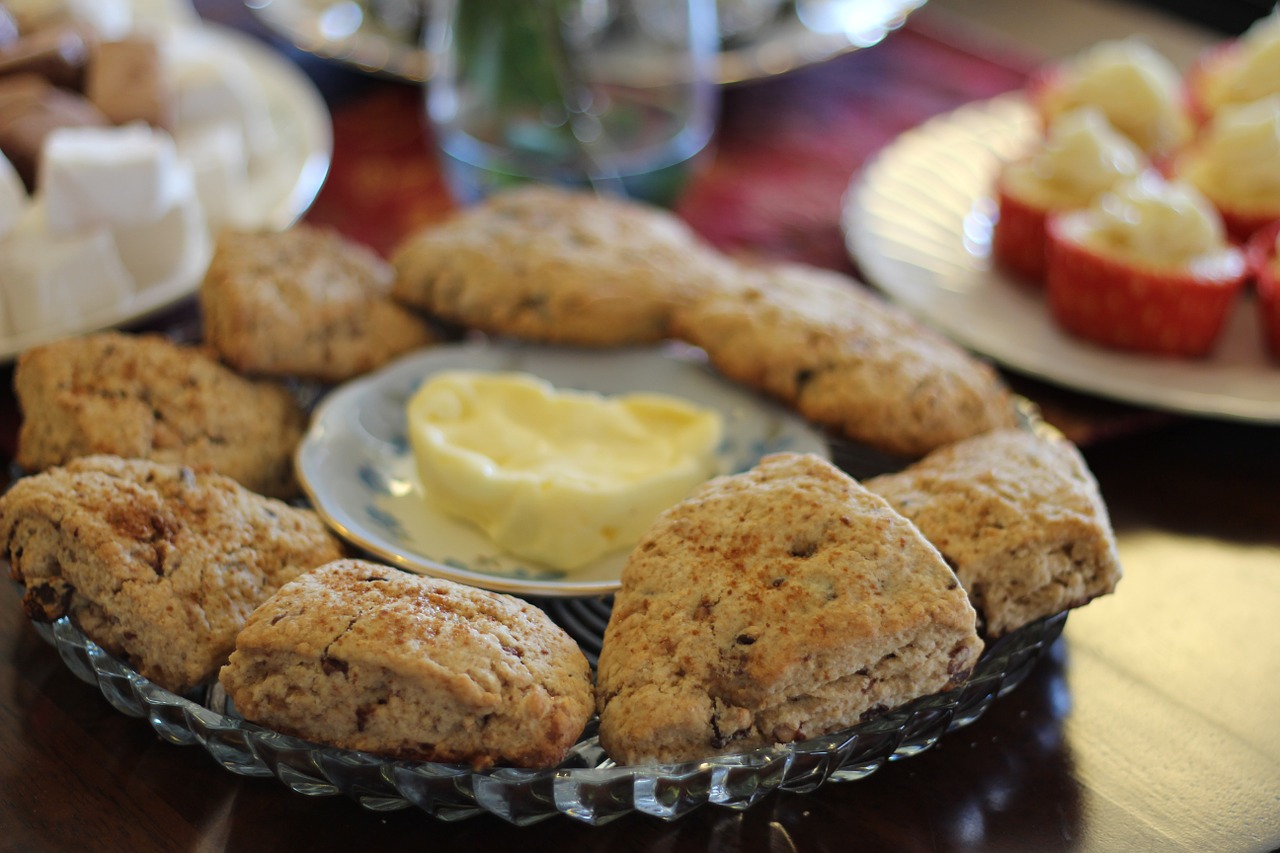 scones butter lunch free photo