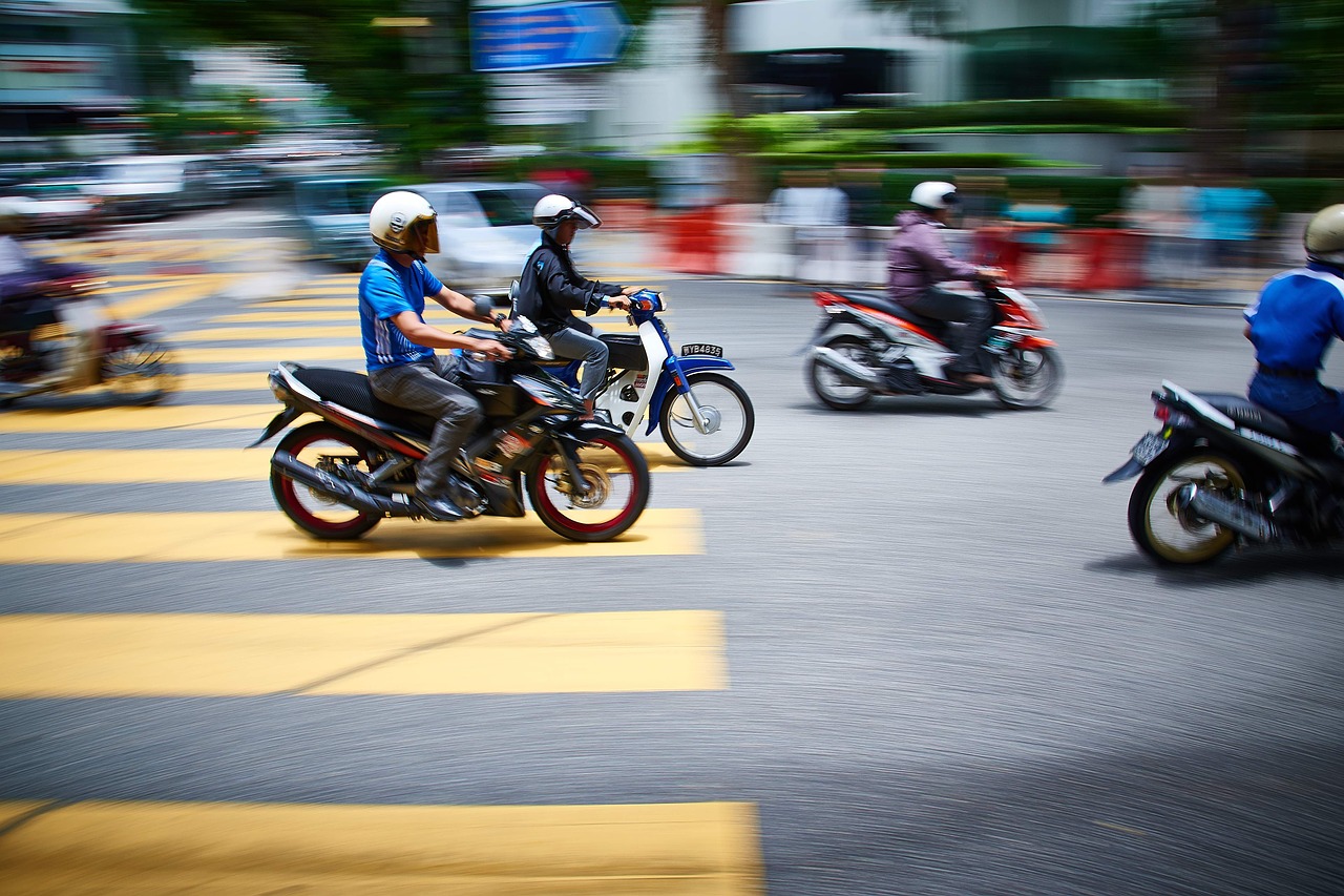 scooters mopeds motorbikes free photo