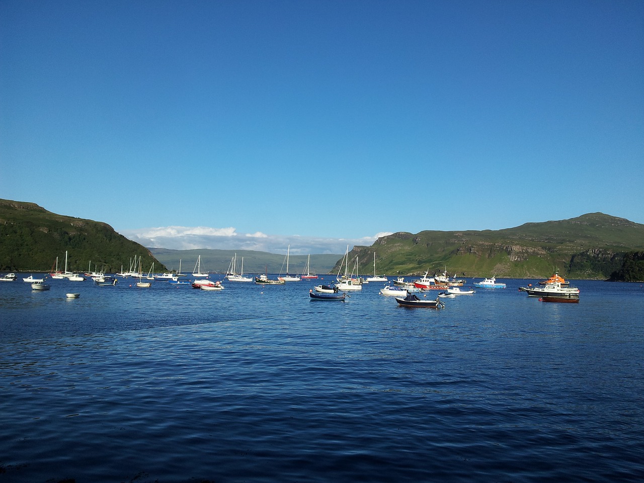 scotland port boats free photo