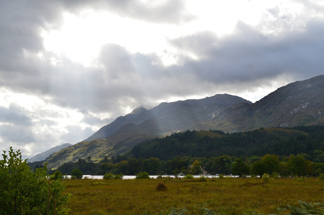 scotland mountains sun free photo