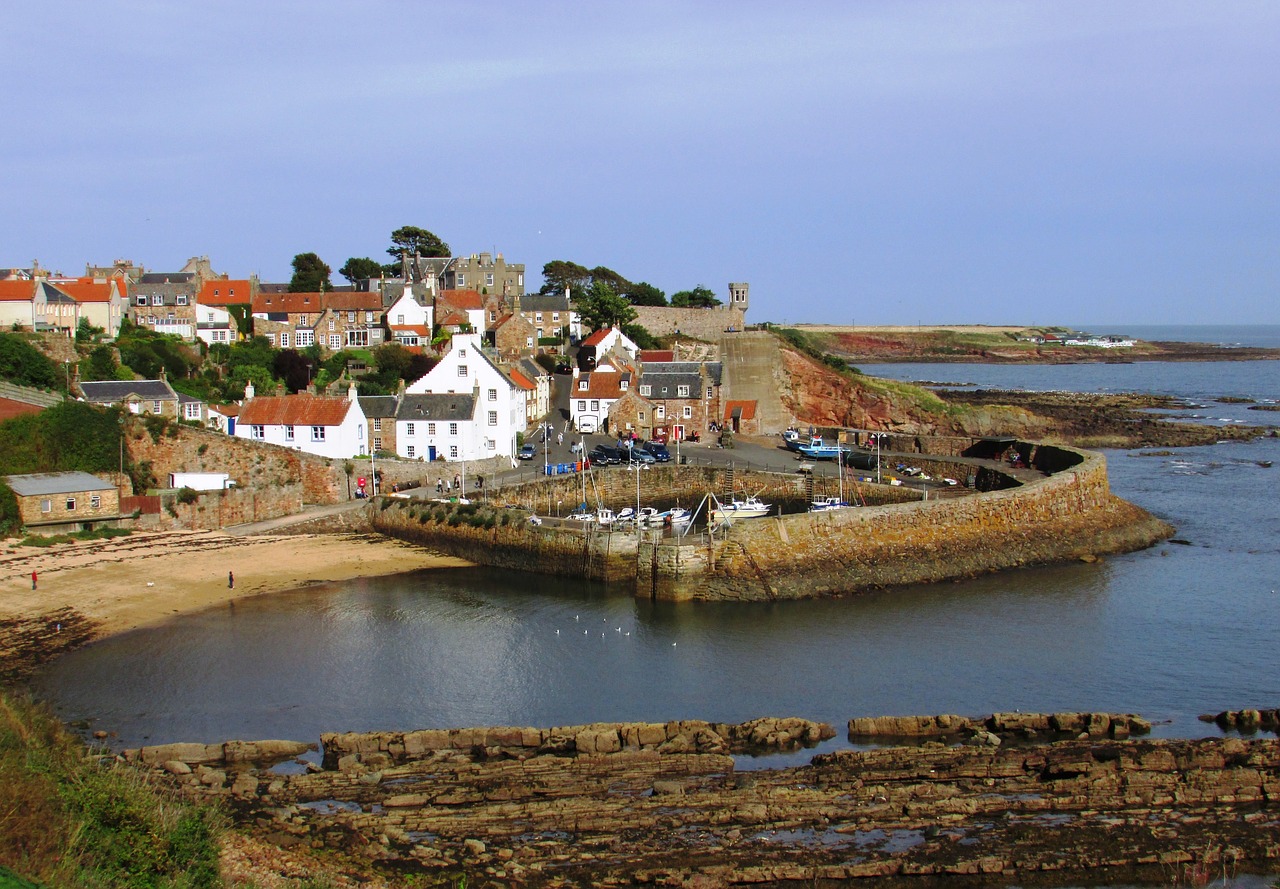 scotland crail harbour free photo