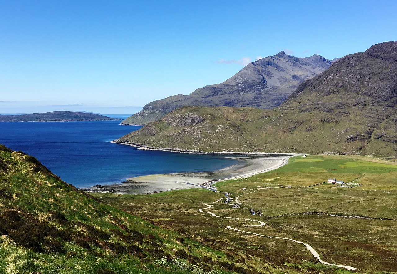 scotland isle of skye camasunary bay free photo