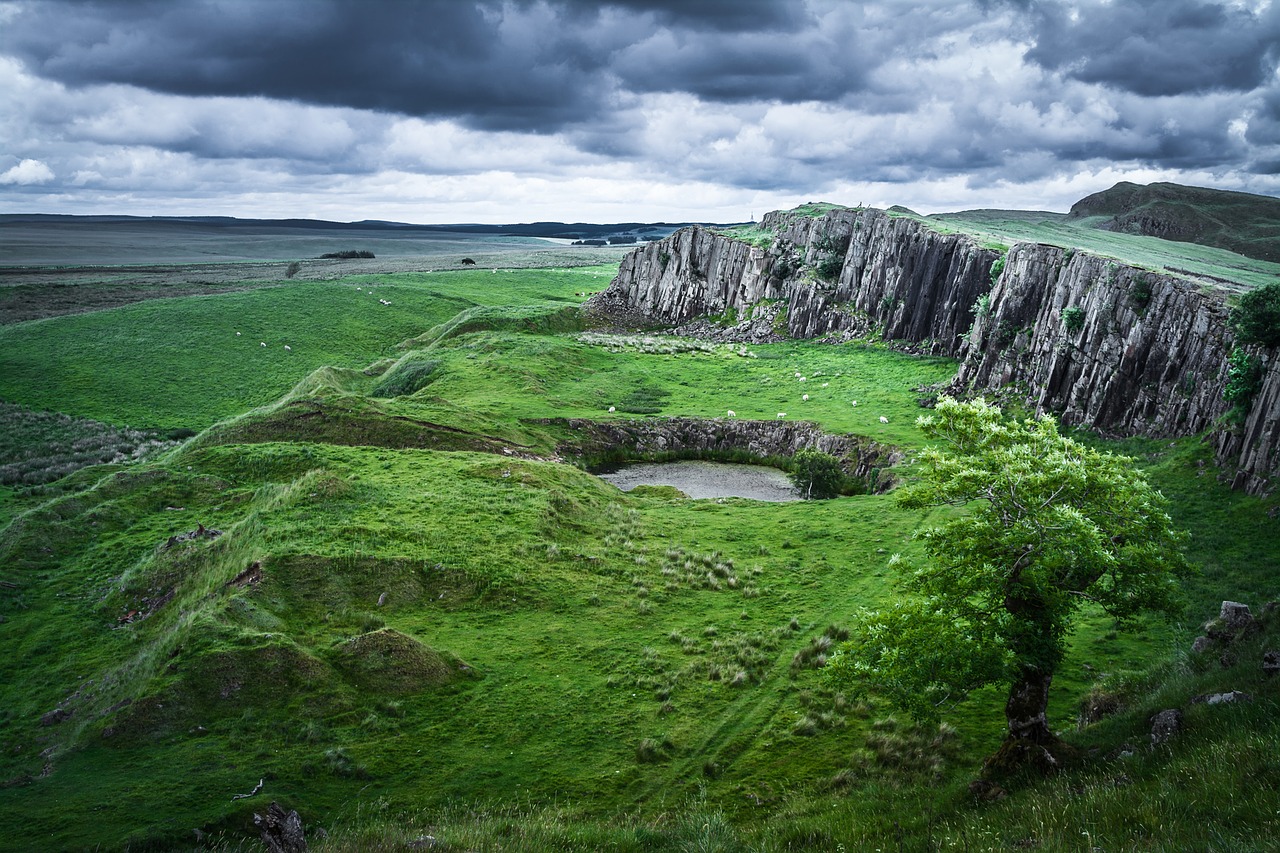 scotland hole sky free photo