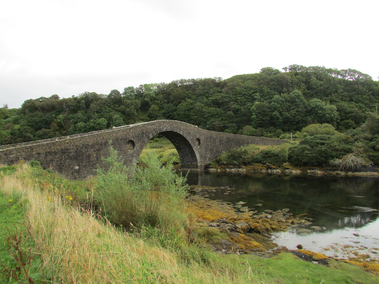 scotland old bridge bridge free photo