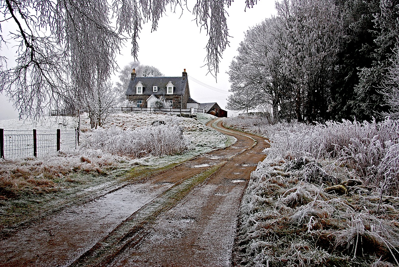 scotland landscape house free photo
