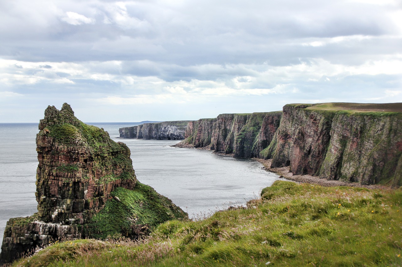 scotland coast cliffs free photo