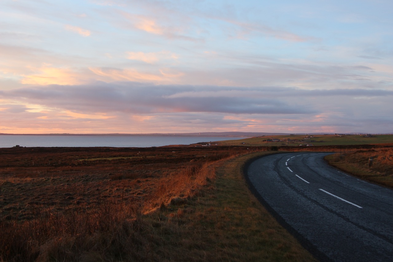 scotland road landscape free photo