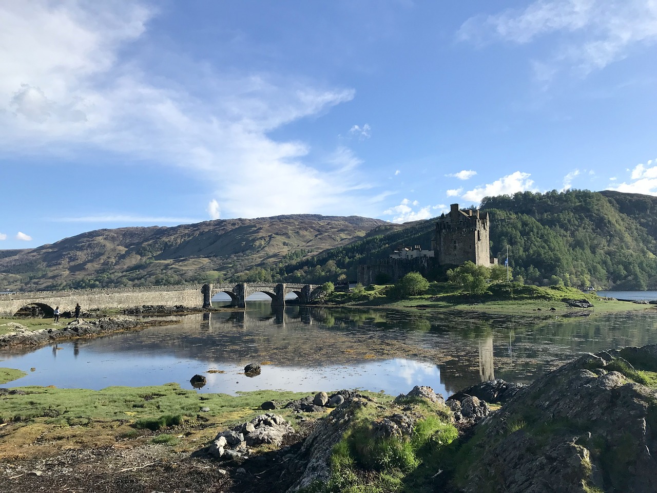 scotland  highlands and islands  eilean donan castel free photo