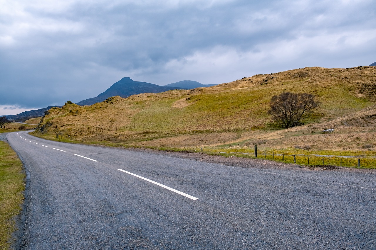scotland  highlands  road free photo