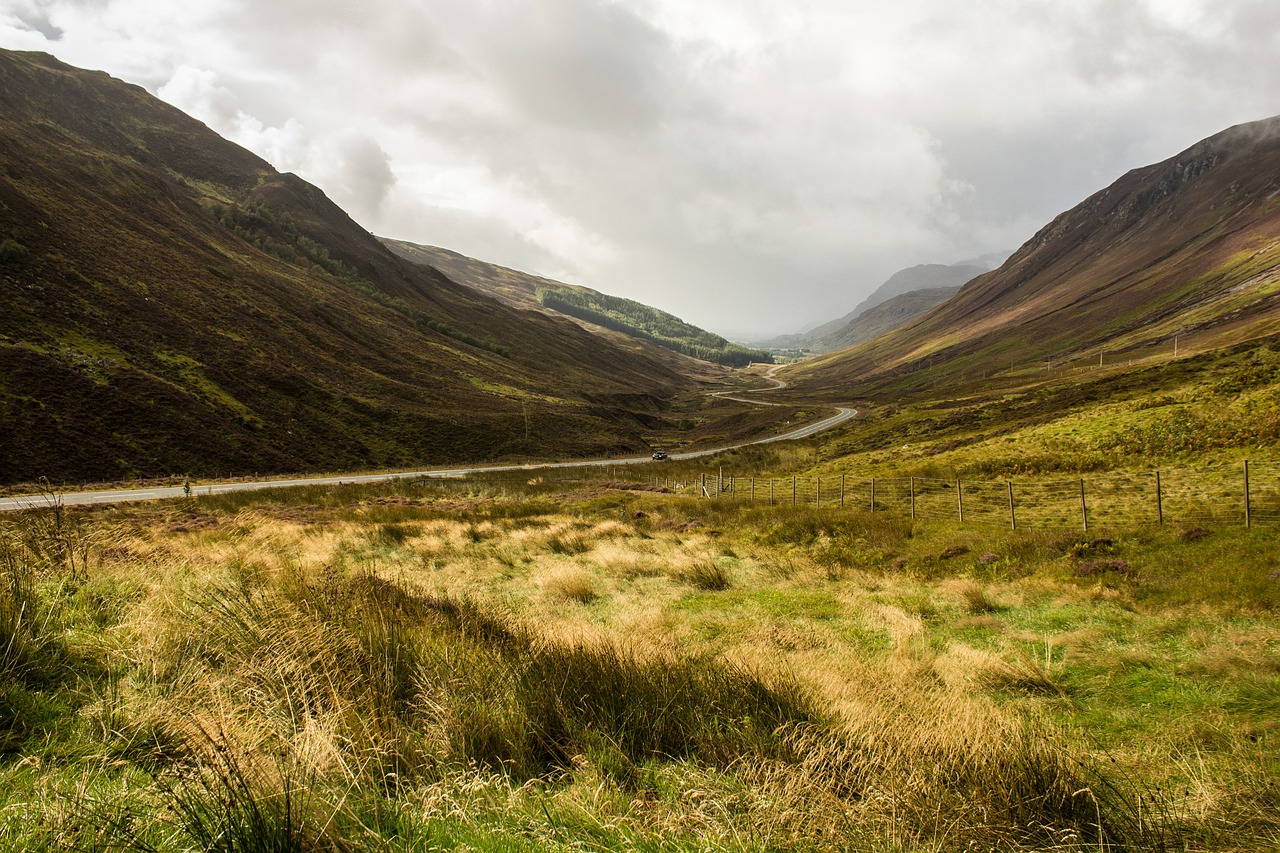 scotland grass landscape free photo