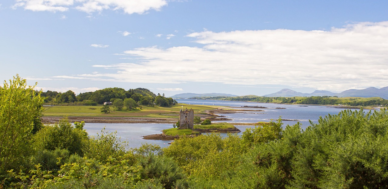 scotland castle stalker castle free photo