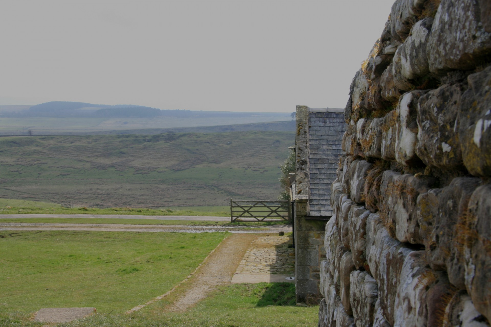 scotland hadrians wall scenery free photo