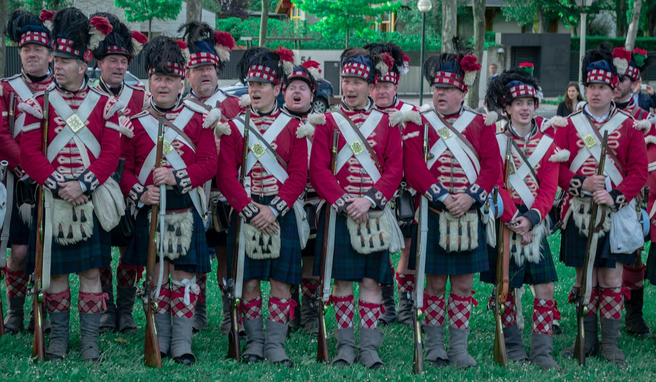 scottish soldiers highlanders free photo