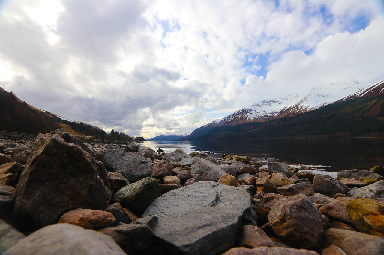 scottish highlands  mountains  rocks free photo