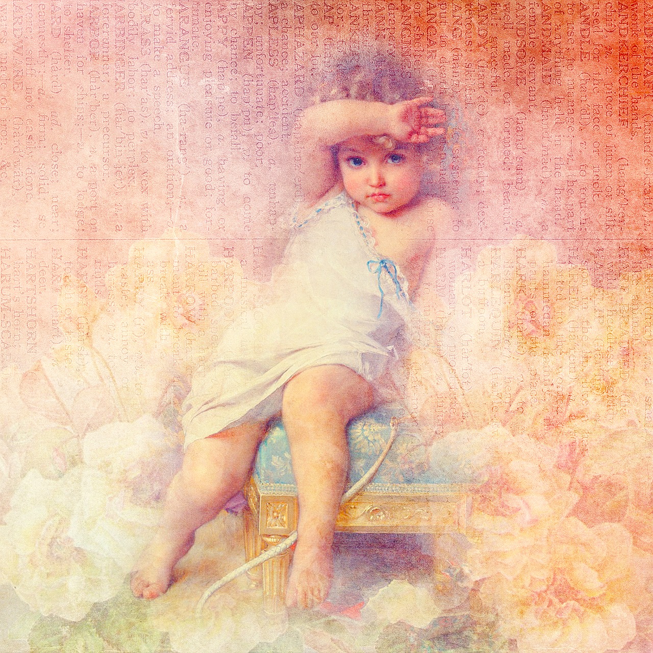 scrapbook angel texture free photo