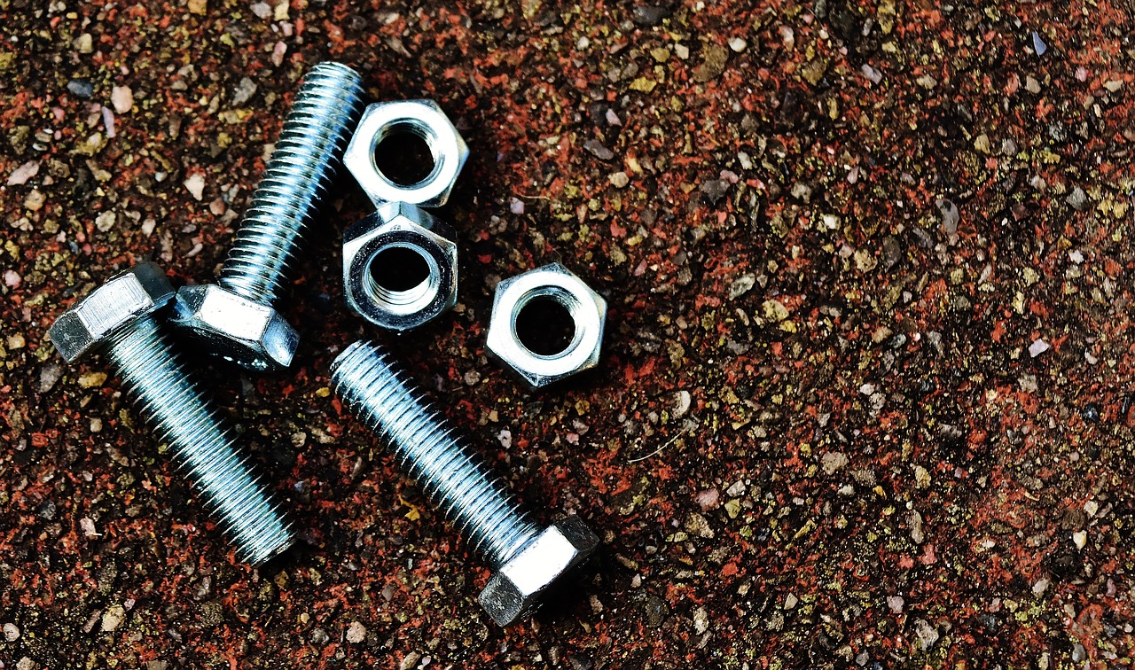 screw nuts hex bolt free photo