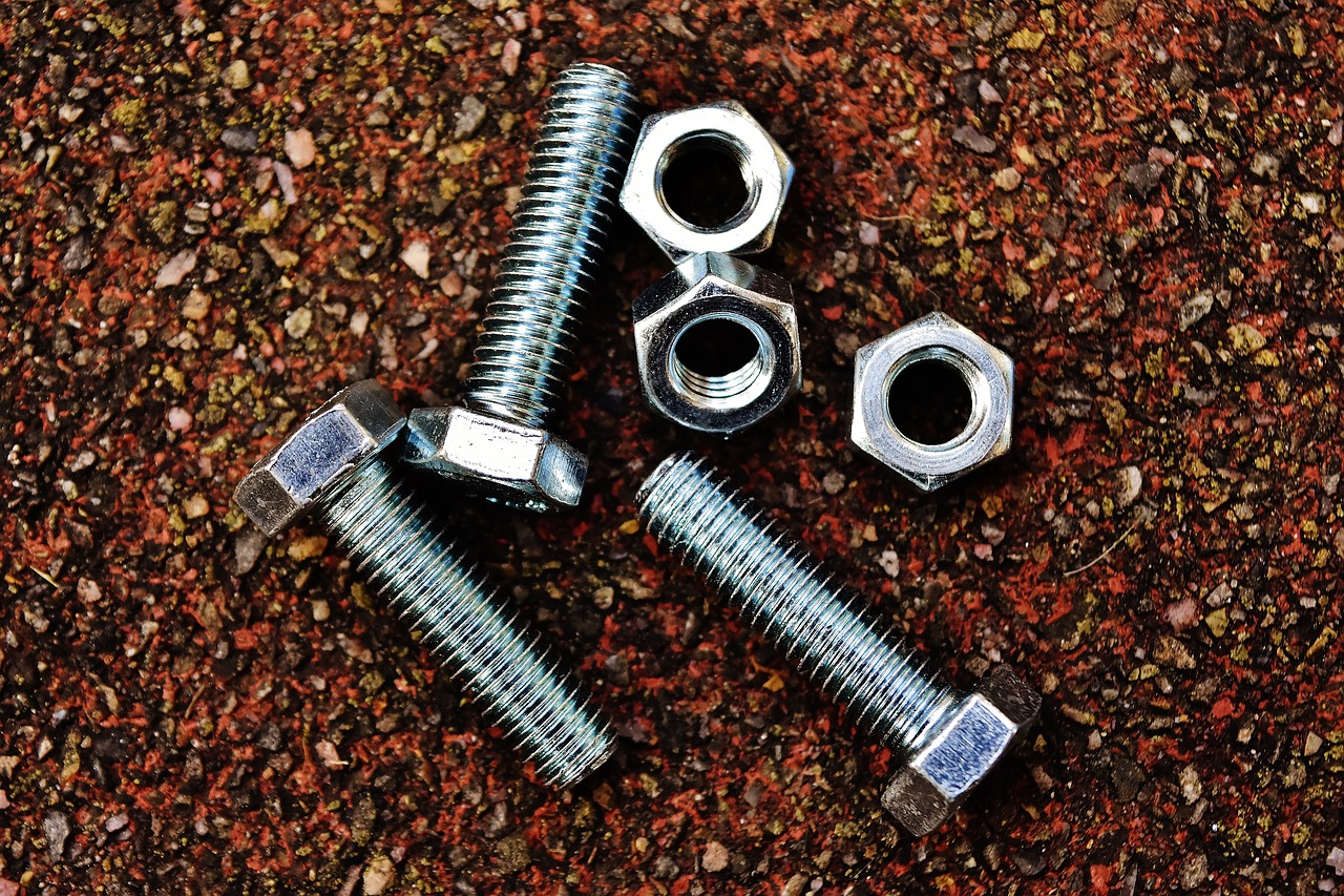 screw nuts hex bolt free photo