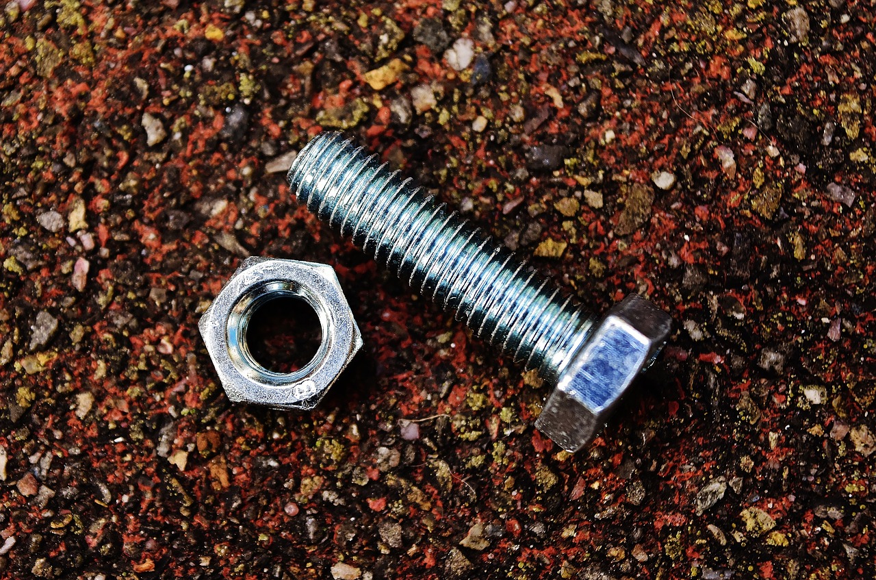 screw nuts hex bolt free photo