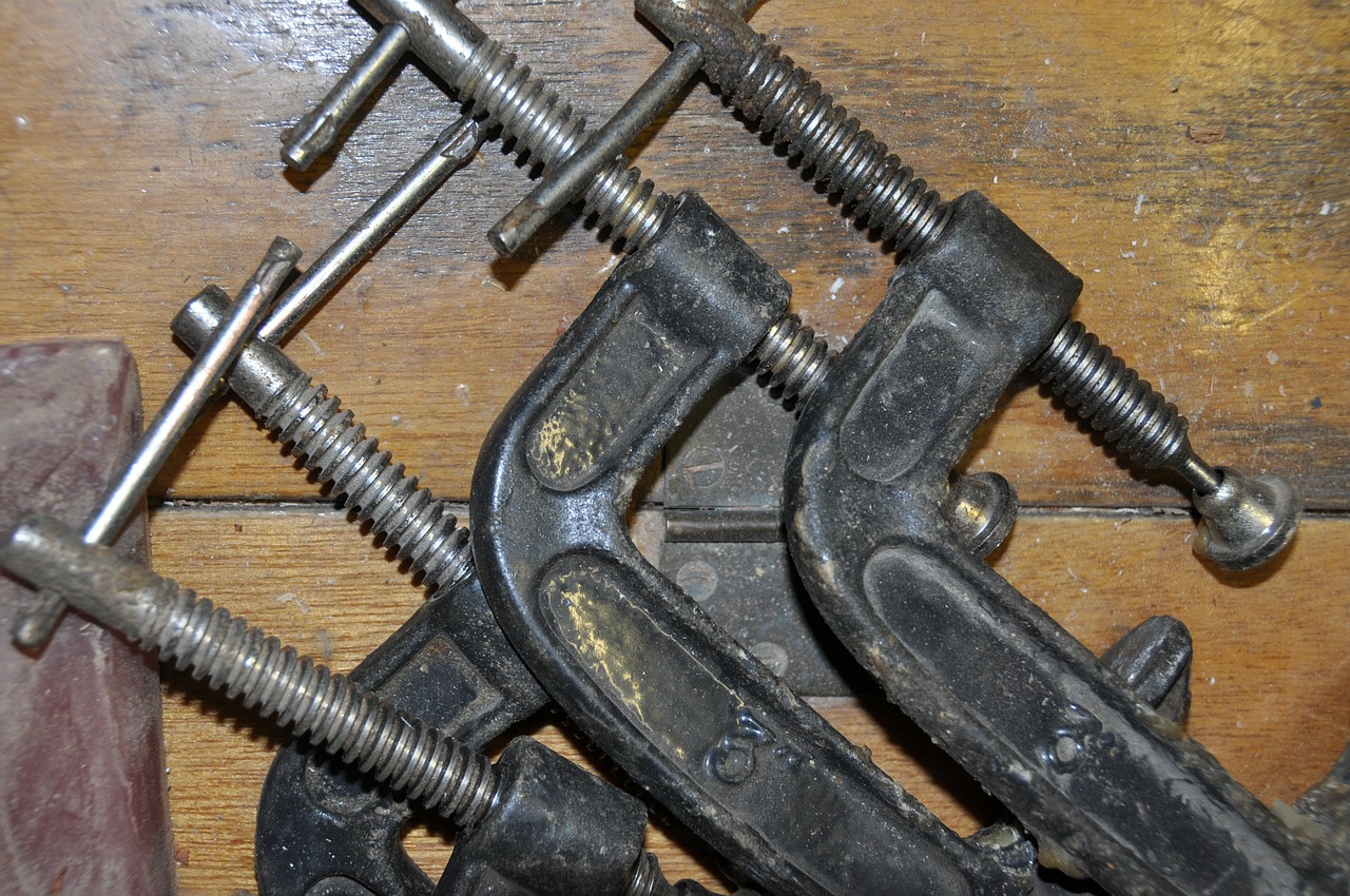 screw clamps tool metal free photo