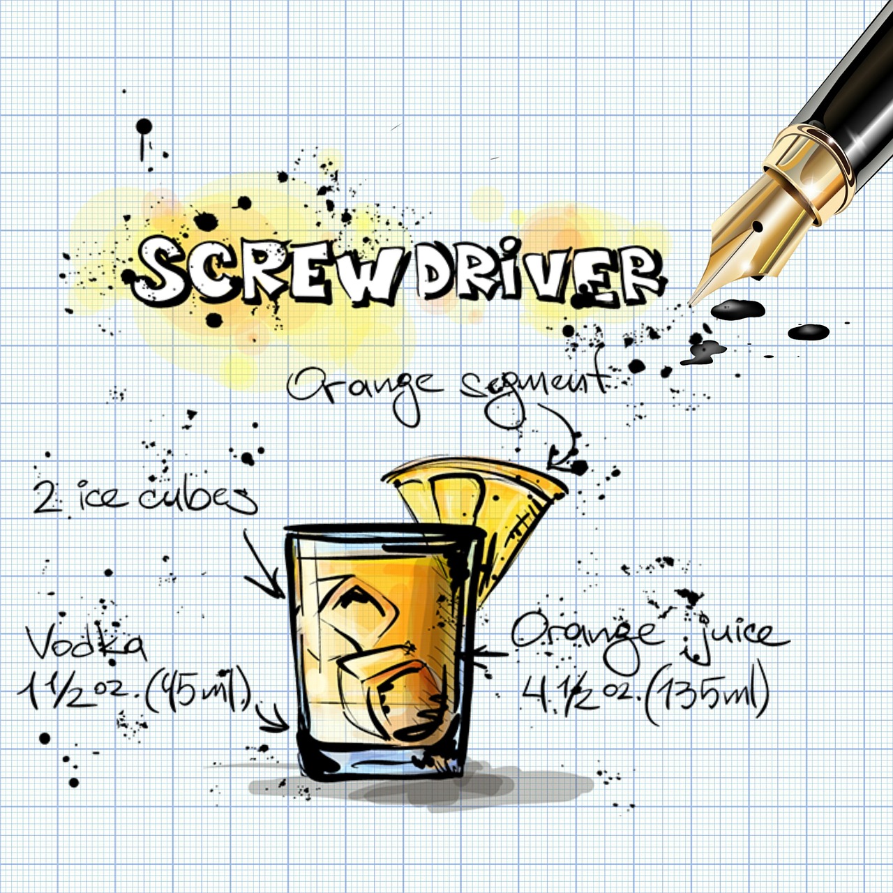 screwdriver cocktail drink free photo