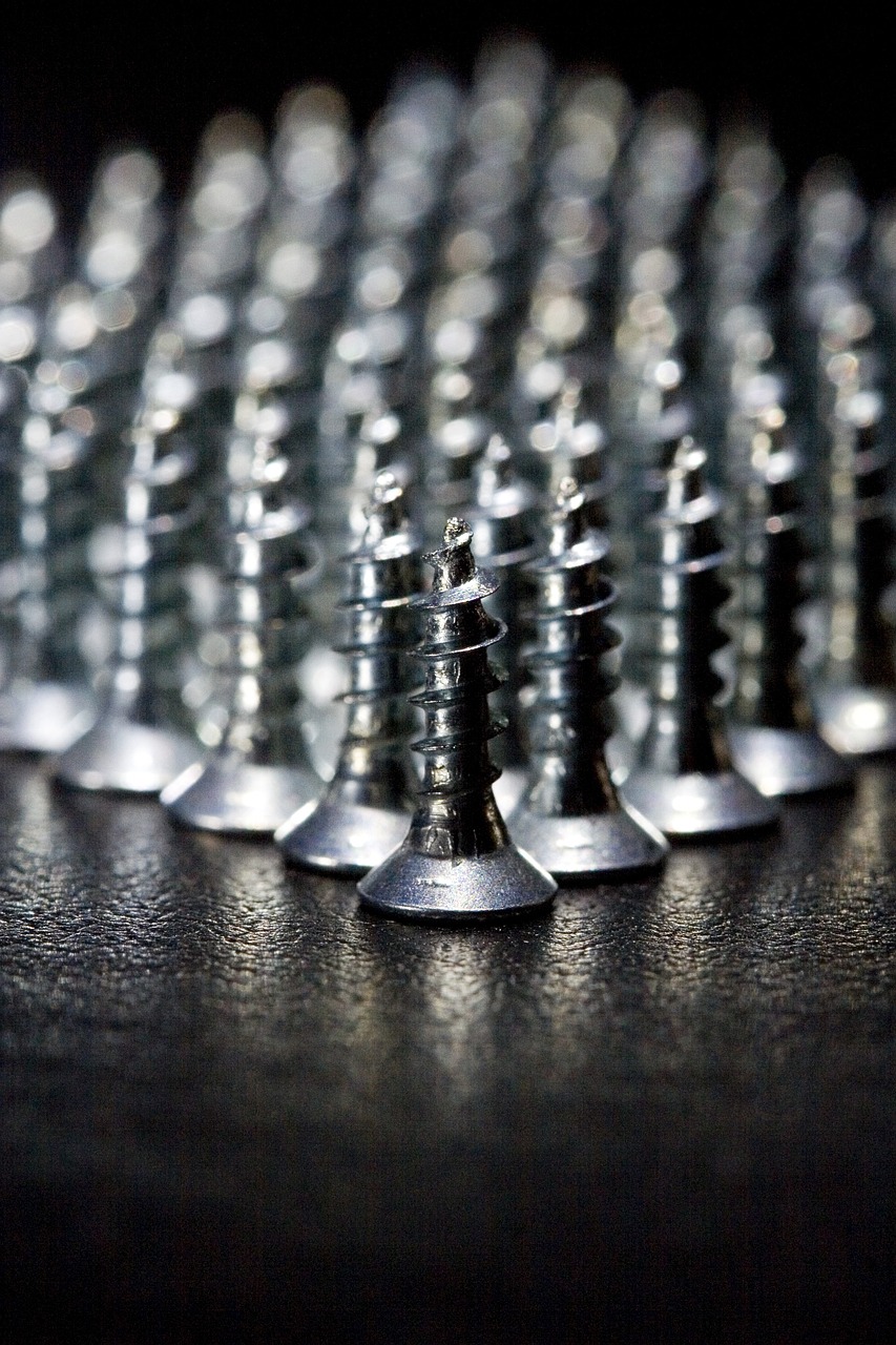 screws metal leather free photo