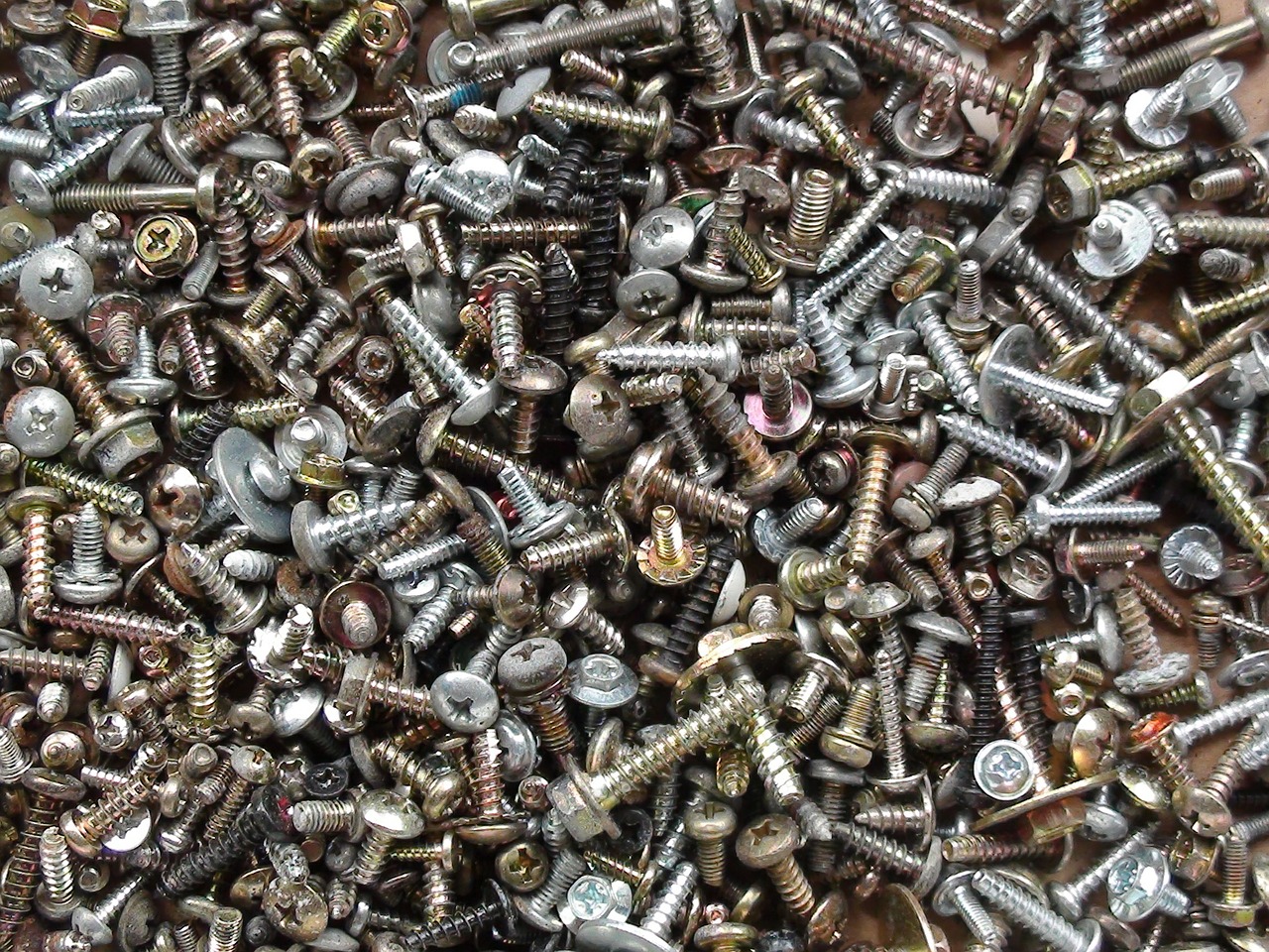 screws metal steel free photo
