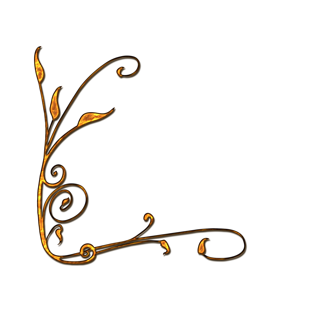 scroll antique gold free photo