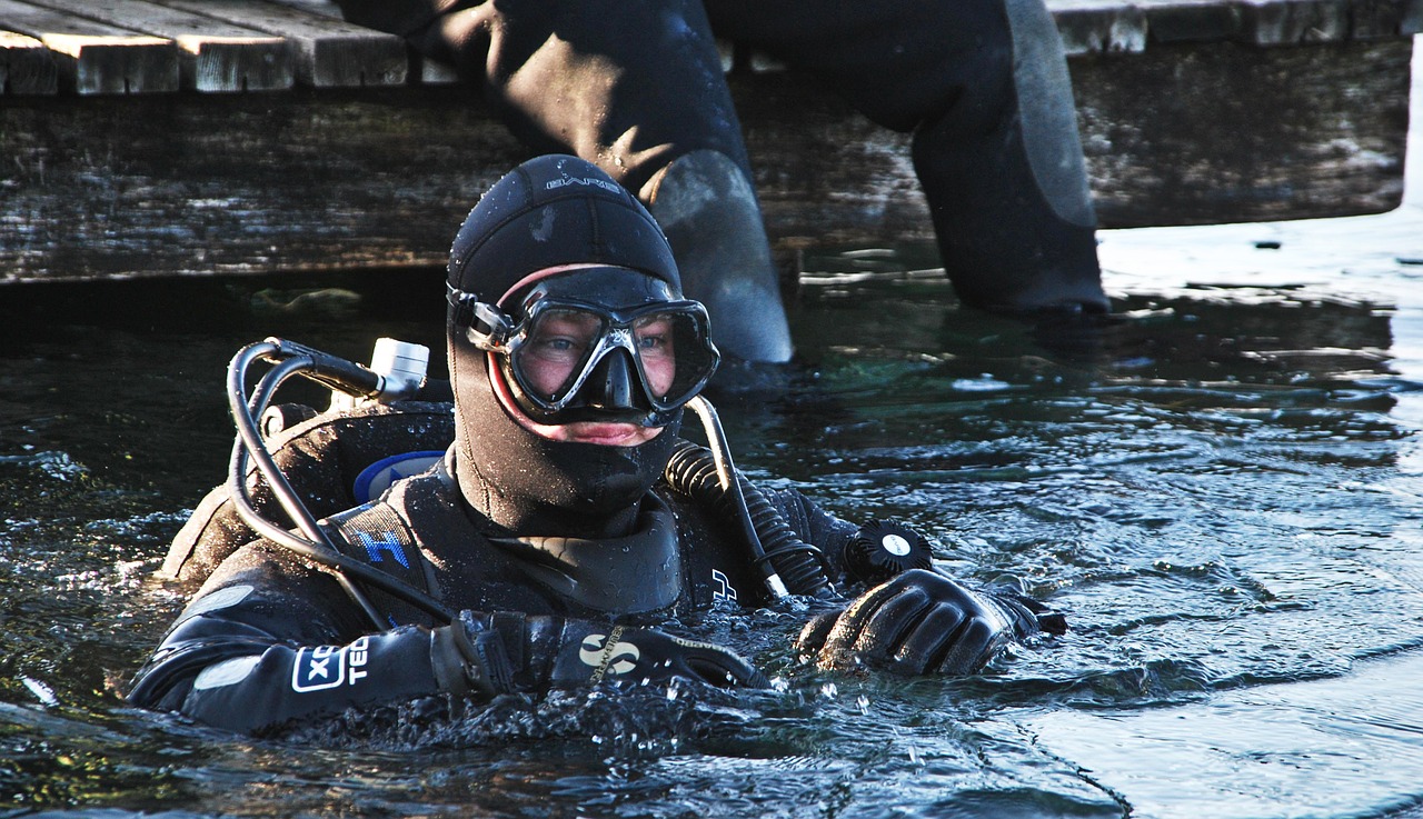 scuba diving new year slovenia free photo