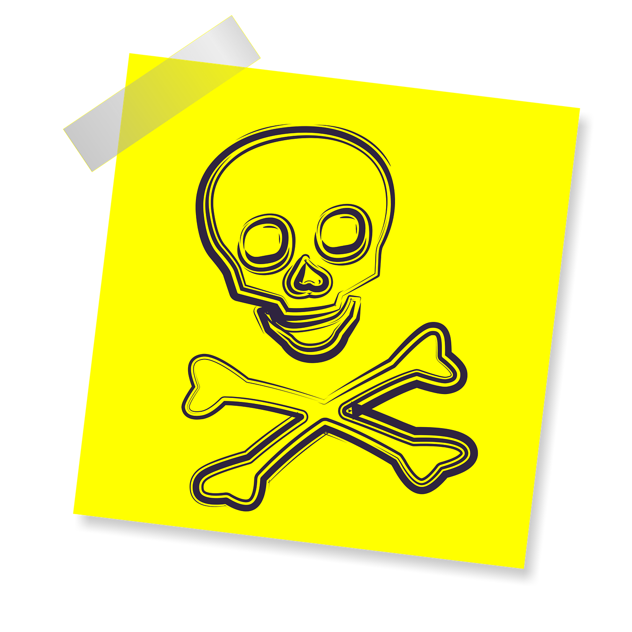 scull sign icon free photo