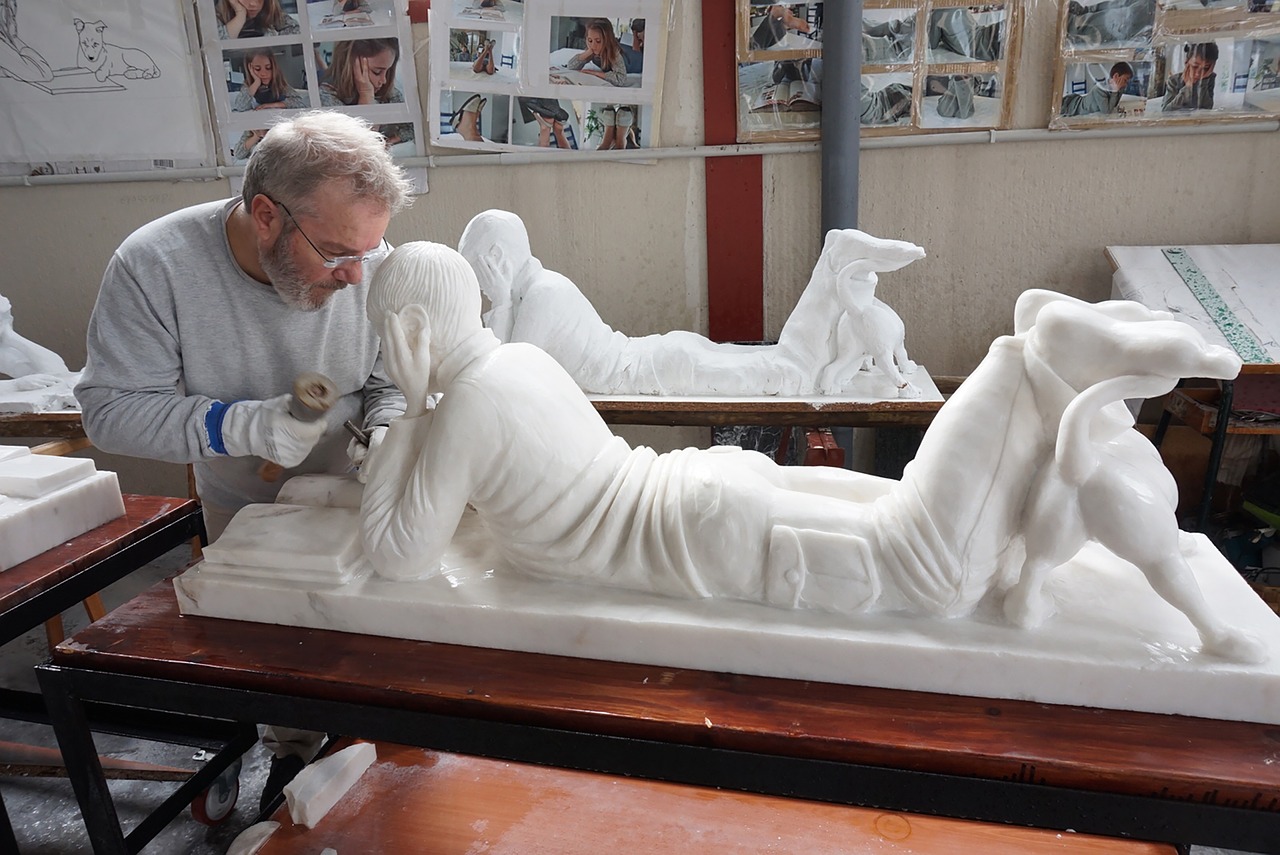 sculpture marble sculptor free photo