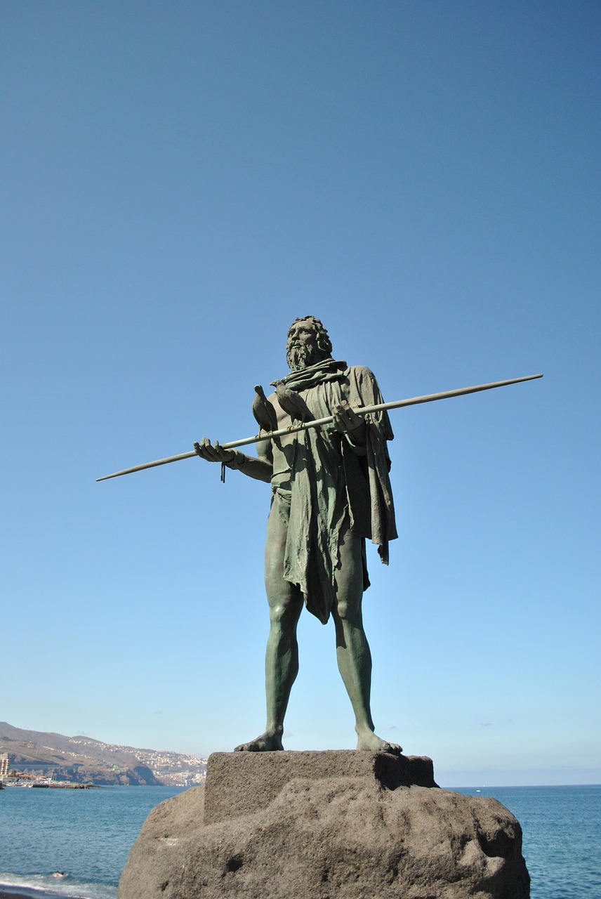 sculpture guanche canary islands free photo