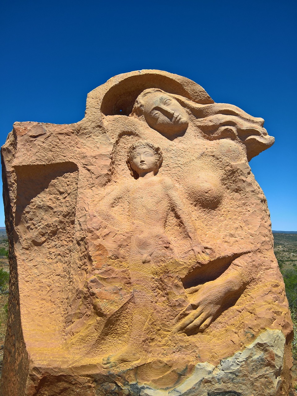 sculpture rock desert free photo
