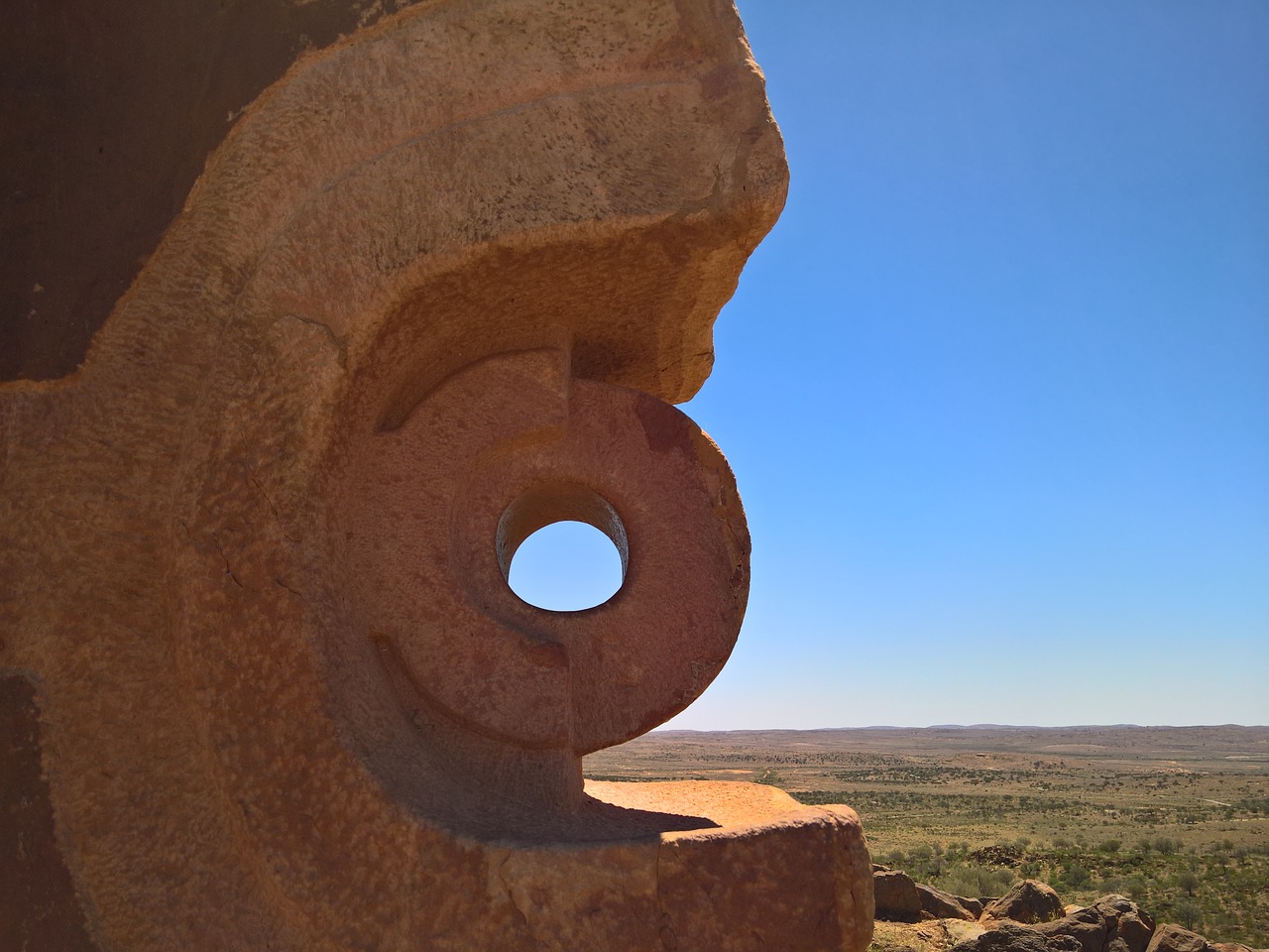 sculpture rock desert free photo