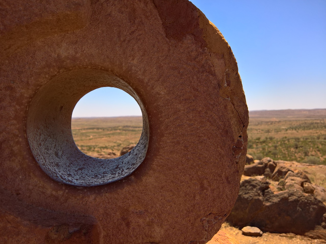 sculpture rock desert free photo