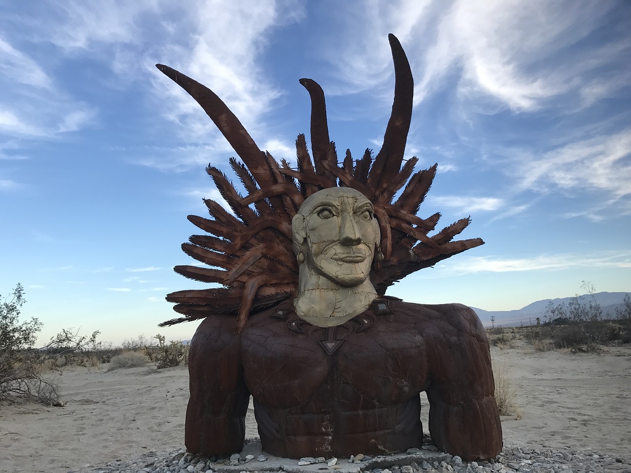 sculpture art desert indian free photo