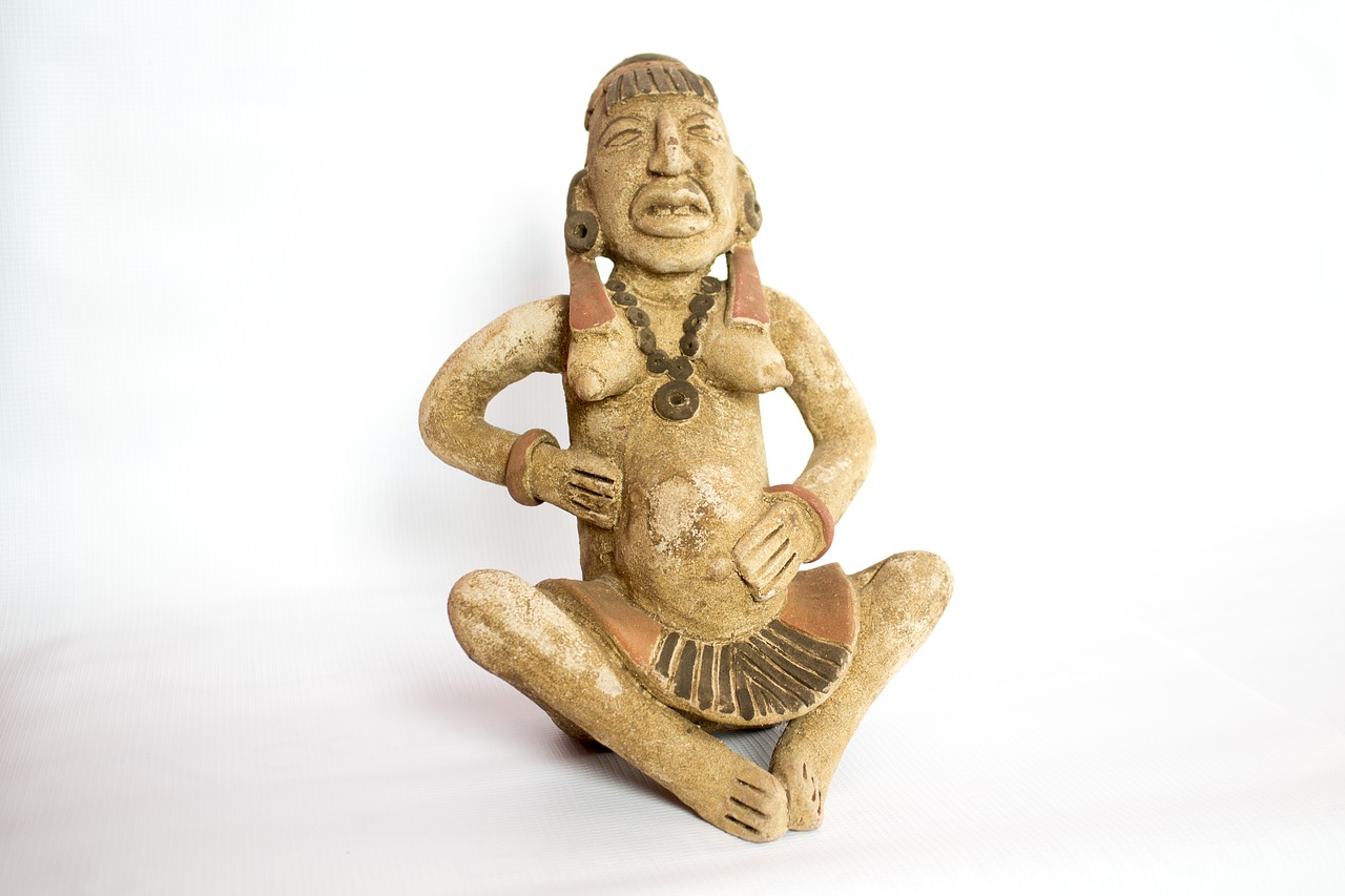 sculpture goddess maya ixchel free photo