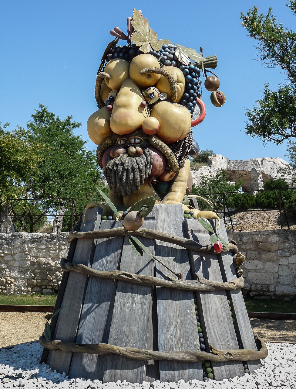 sculpture giant arcimboldo free photo