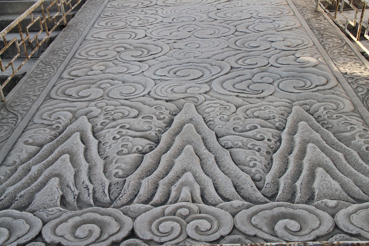 sculpture carved stone beijing free photo