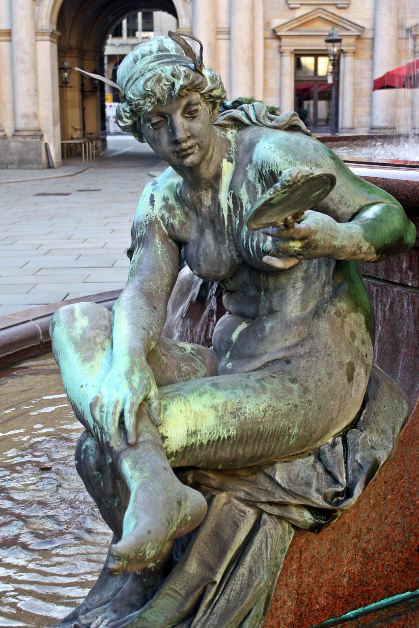 sculpture statue hamburg free photo