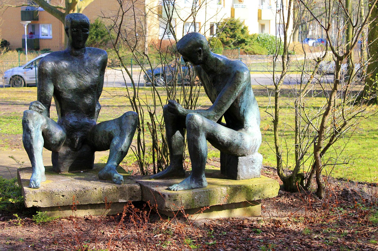 sculpture statue men free photo