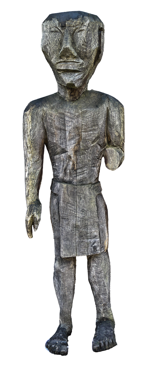 sculpture holzfigur man free photo