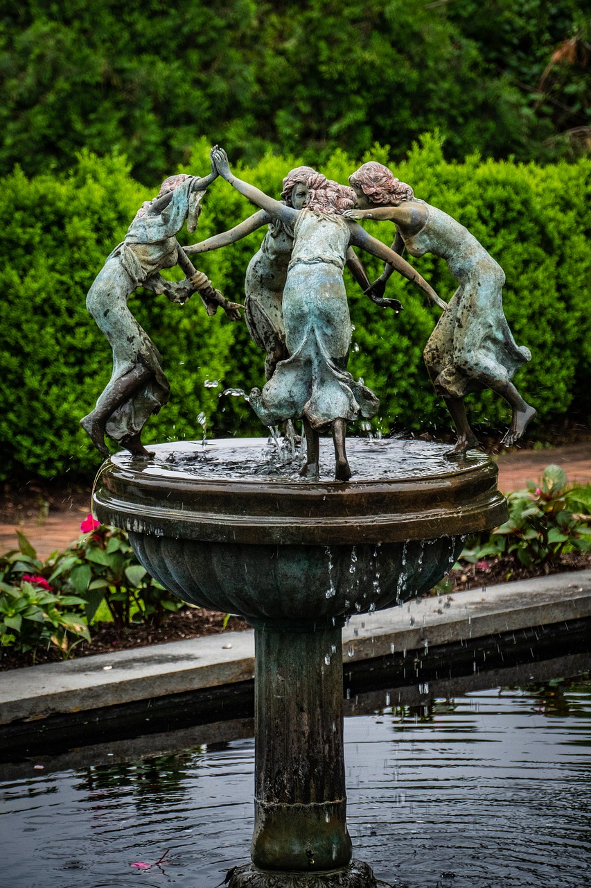 sculpture  fountain  garden free photo