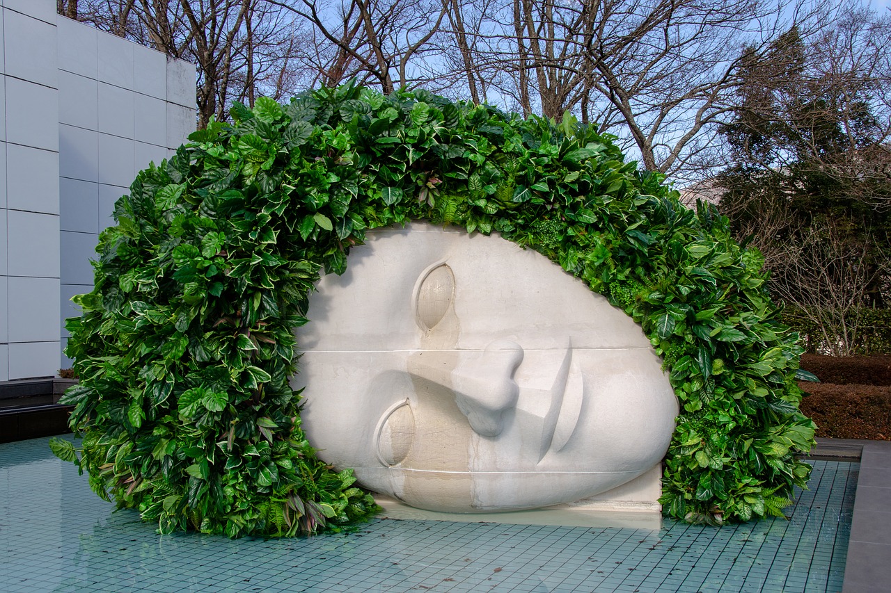 sculpture  hakone open air museum  face free photo