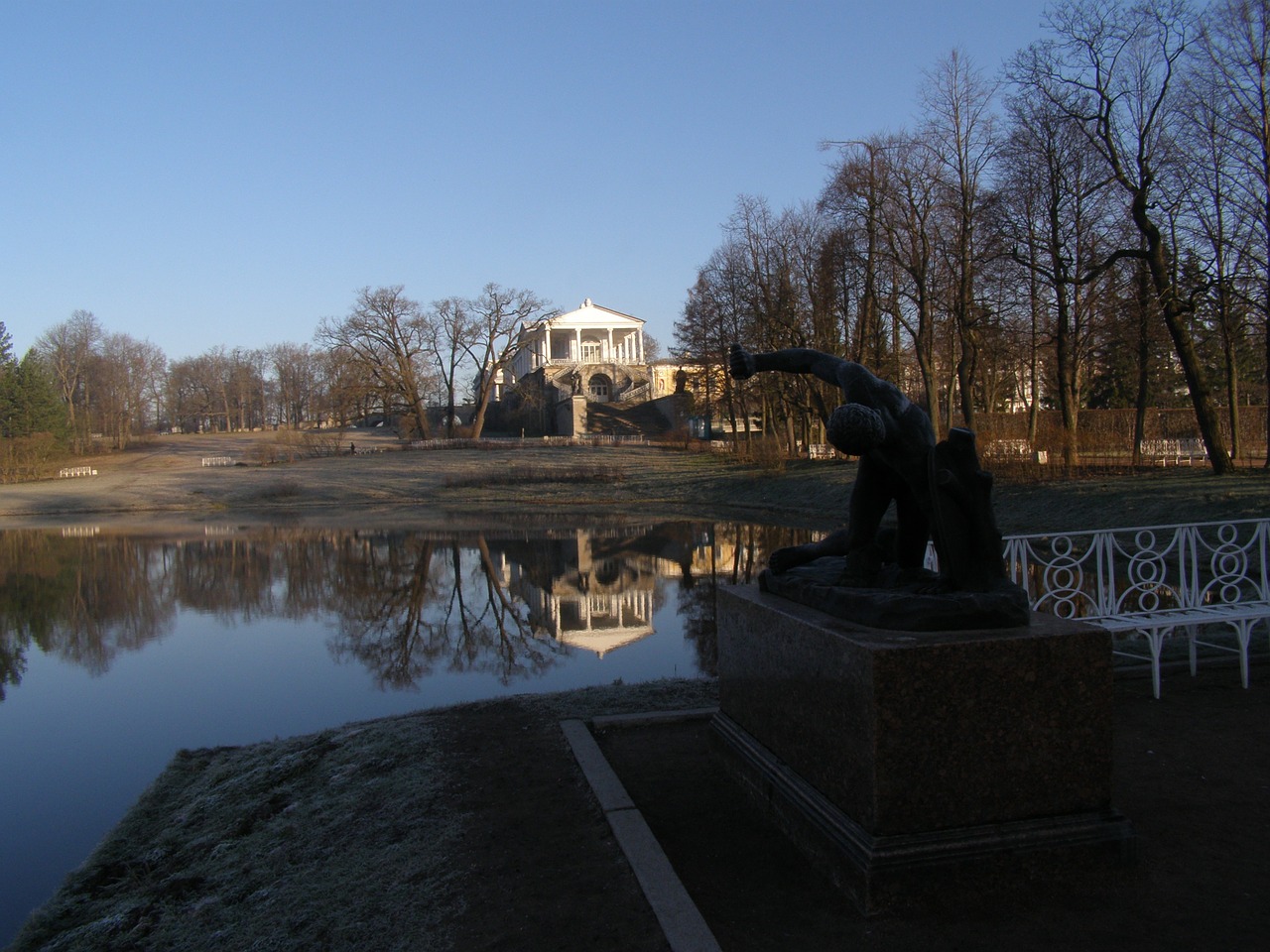 sculpture morning sky free photo