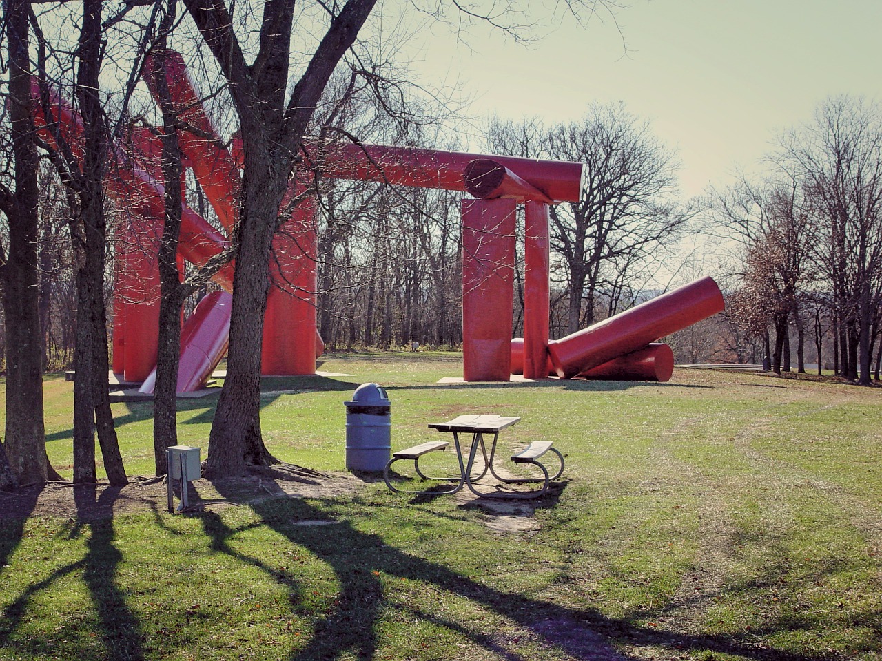 sculpture shadow trees free photo