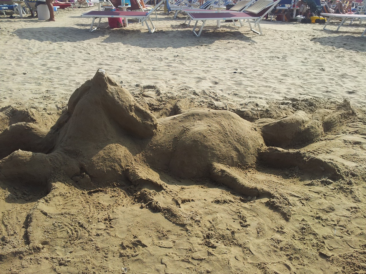 sculpture sand horse free photo